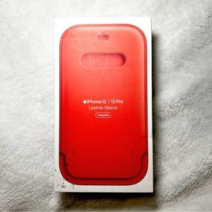 Apple iPhone 12 and 12 Pro Leather Sleeve with MagSafe - Pink Citrus - NIB